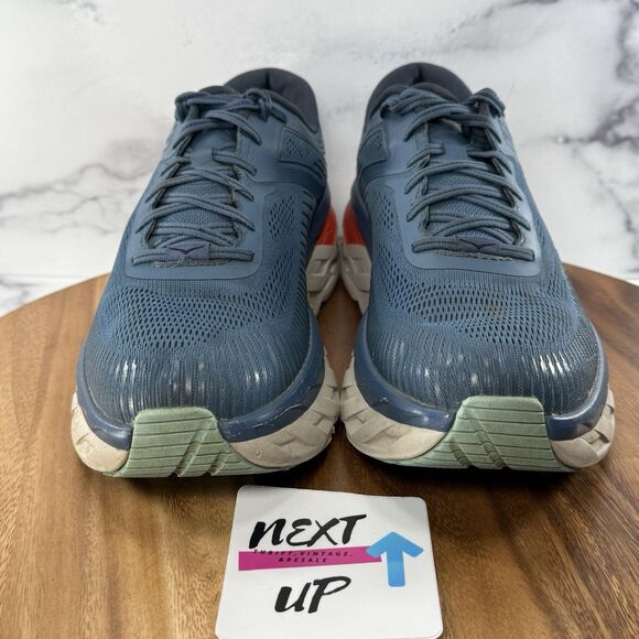 Men’s Size 11-Hoka One One Bondi 7 Blue Running Shoes Sneakers NO INSOLES main image 4